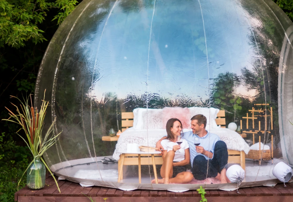 transparent bubble tent